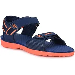 sparx Men SS-486 Navy Blue Fluorescent Orange Floater Sandals (Size - 9)-picture-18