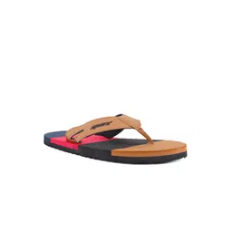 Sparx Men Tan & Black Colourblocked Thong Flip-Flops-picture-18