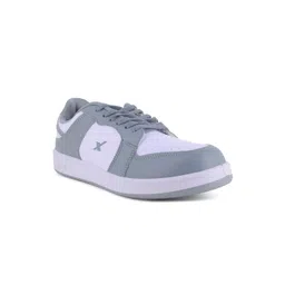 Sparx Men White abd Grey Colourblocked Sneakers-picture-17
