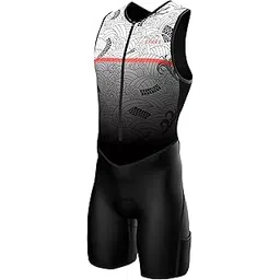 sparx sports Sparx X Triathlon Suit Men Racing Tri Cycling Skin Suit Bike Swim Run-picture-13