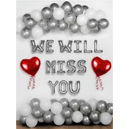 Special You 43 Pcs Red & Grey Balloons & Banner Festive Decor-picture-20