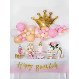 Special You 45-Pcs Pink & Orange Colored Happy Birthday Decor-picture-39
