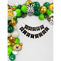 Special You 50-Pcs Green & Yellow Animal Theme Balloons Decoration Items-picture-23