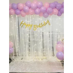 Special You 58 Pcs Pink & Purple Birthday Decor-picture-16