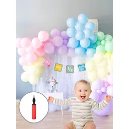 Special You 60-Pcs Pink & Purple Balloon & Light Happy Birthday Dcor-picture-36