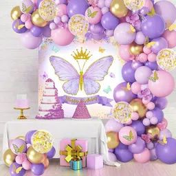 Special You 70Pcs Pink & Purple Birthday Decor-picture-32