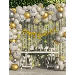 Special You 85 Pcs White Birthday Decor-picture-13