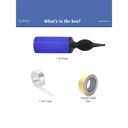 Special You Blue & Black 3-Pcs Balloon Pump With Arch & Double Sided Tape image 5