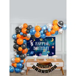 Special You Blue & Orange 79 Pieces Happy Birthday Festive Decor-picture-15