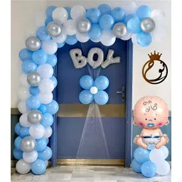 Special You Blue & White 62 Pieces Balloons Birthday Celebrations-picture-20