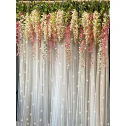 Special You Gold-Toned 12 Pieces White & Pink Backdrop Decor-picture-25