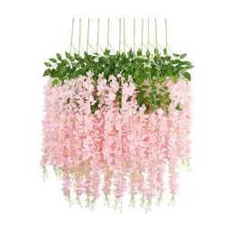 Special You Pink 12 Pieces Wisteria Artificial Flowers Hanging-picture-39