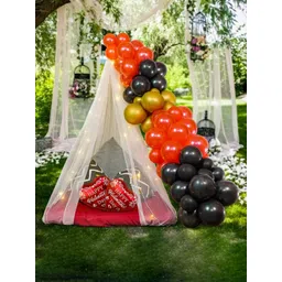 Special You Red & Black Valentines Day Decorative Balloons With Curtains-picture-17
