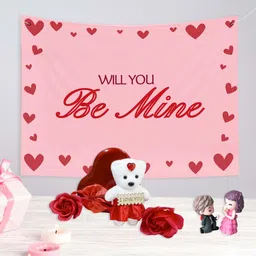 Special You Red & Pink Will You Be Mine Detail Valentine Backdrop Decoration-picture-40