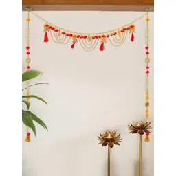 Special You Red & White 3 Pieces Swastik Door Hanging Toran-picture-42