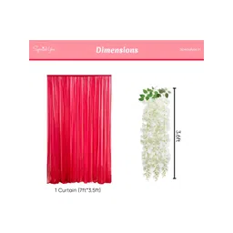 Special You Red Curtains Backdrop Decoration image 5