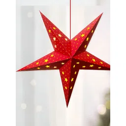 Special You Red Textured Christmas Decorative Hanging Star-picture-30