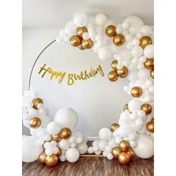 Special You White & Gold toned 38 PcsTheme Happy Birthday DIY kit-picture-13