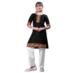 SPECKLESS Girls Embroidered Straight Kurta-picture-25