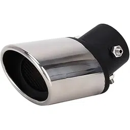 Spedy Universal CAR Styling Stainless Steel Curved Bolt-ON Exhaust Tail Muffler TIP Pipe with MESH (Black) Model_No.MSSPNL31-picture-16