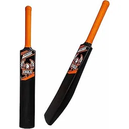 SPEED UP Eagle Thick Blade Plastic Cricket Bat for Boys & Girls (Black, Size 2)-image-19