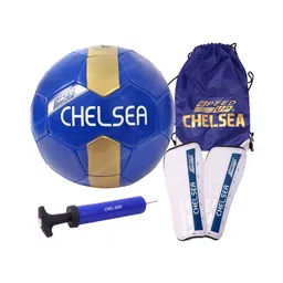 Speed UP 4 in 1 Chel Football Combo Set Toy Gift for Kids 1 Football 1 Pair Shin Guard 1 Pump 1 Bag Birthday Gift-image-9