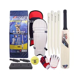 Speed Up X Treme Cricket Combo Kit For Kids With Bat Stumps Pads Gloves And Ball Outdoor Sports Toy Gift For Boys Girls Picnic Fun-image-17