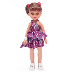 Speedage Ahnna Doll With Top And Skirt Purple - Height 34 cm-picture-15