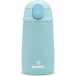 Speedex 330ml Insulated Stainless Steel Kids Water Bottle – Vacuum Hot & Cold Sipper Bottle for Boys & Girls | Leak-Proof, BPA-Free, Design (Printed Pink, Vista) (Blue)-picture-12