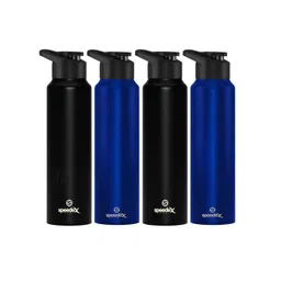 Speedex Black & Navy Blue 4 Pcs Stainless Steel Water Bottle- 1000ml-picture-18