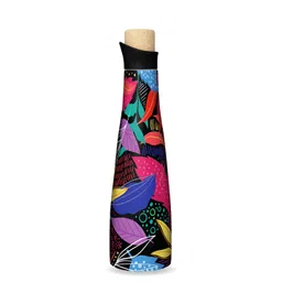 Speedex Black Single Stainless Steel Printed Water Bottle-picture-20