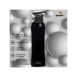 Speedex Black Single Stainless Steel Solid Water Bottle image 4