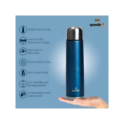 Speedex Blue Stainless Steel Double Wall Vacuum Water Bottle 350 ml image 3