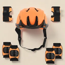 Kids Safety helmet Set Kit for 4-12 Yrs Skating kit & Cycling kit stylish color Skating Kit-image-9