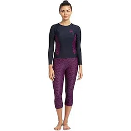 speedo Female Swimwear Boom Splice All Over Printed Swim Capri image 1