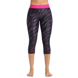 Speedo Black Printed Swim Capris-picture-31