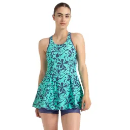 Speedo Blue Regular Fit Printed Swimsuit-picture-10