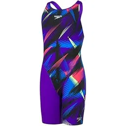 speedo Fastskin Endurance 10 Openback Kneeskin Girls Swimwear, Blue, 30-picture-56