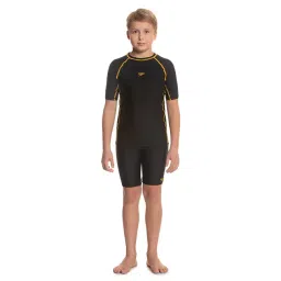 Speedo Kids Black Solid Swimsuit-picture-42