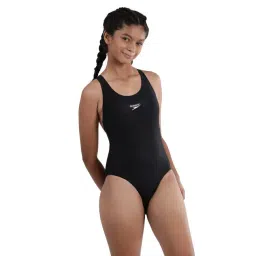 Speedo Kids Black Solid Swimsuit-picture-41