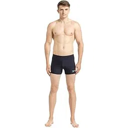 speedo Men's Endurance Essential Houston Aquashort - True Navy & Green Glow-picture-40