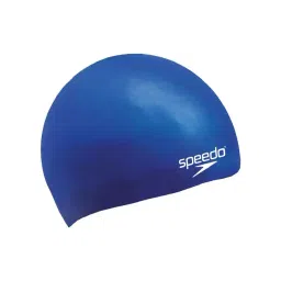 Speedo Unisex Kids Moulded Silicone Chlorine Resistant Swim Cap (Blue)-image-28