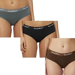 spenca Good Will Women’s Micromodal Mid-Rise Solid Panties | Soft & Breathable Comfort Fit | Pack of 3 Multicolor Colors-picture-30