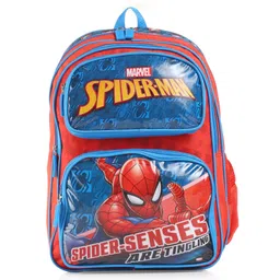 Spider Man Single Compartment School Backpack Blue & Red- Height 16 Inches-picture-12