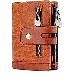 spiffy Brown Faux Leather Wallet for Men and Women Stylish, RFID Wallet-picture-21