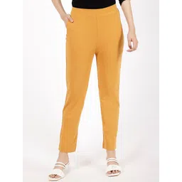 SPIFFY Women Relaxed Straight Leg Straight Fit Cigarette Trousers-image-36