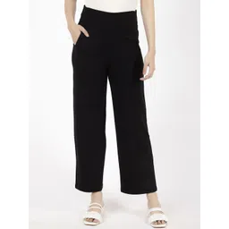 SPIFFY Women Smart Loose Fit High-Rise Trousers-image-13
