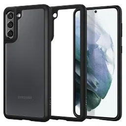 spigen Thin Fit Polycarbonate & TPU Back Cover for SAMSUNG Galaxy S21 (Air Cushion Technology, Matte Black)-picture-21