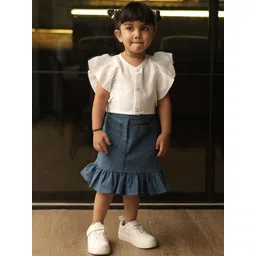 SPIN N TALES Flutter Sleeve A-Line Dress-picture-14