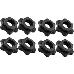 Spinlock Collars (Fit for 26mm Rod Only), Anti-Slip Spin-Lock Collar Hex Nut Screw Clamp Spinlock Collar for Dumbbell Weight Lifting (8 Pc)-picture-21